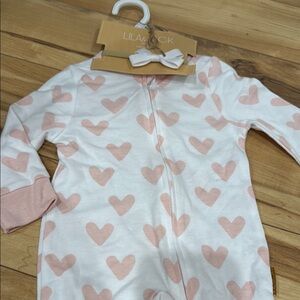 NWT Pink Heart Kids One Piece 5/$25